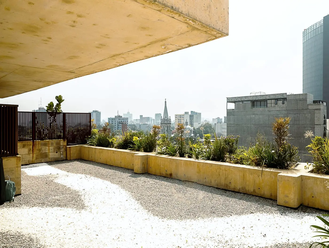 KIN, The building’s roof terrace